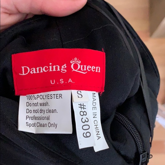 Dancing queen black night dress with sequins - Picture 5 of 5